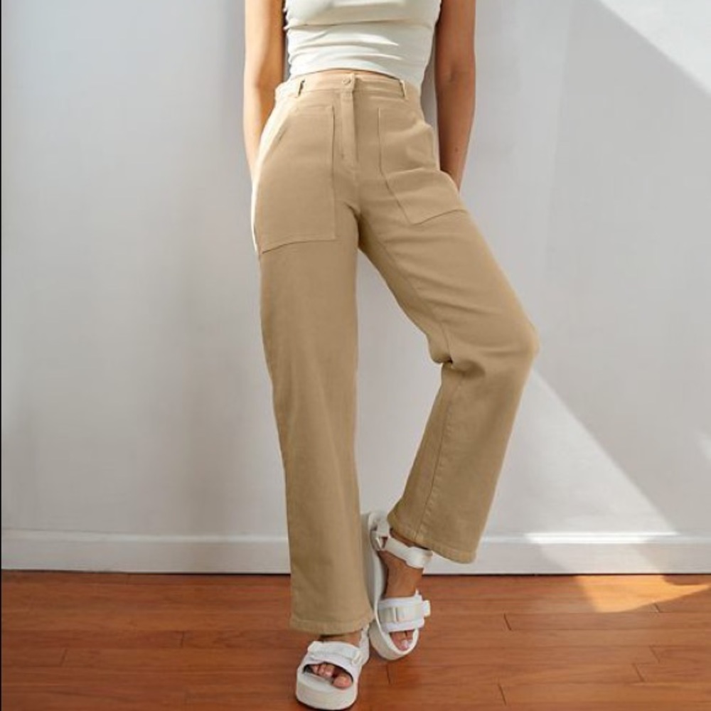 Aritzia Tan Modern Utility Pant Size 2